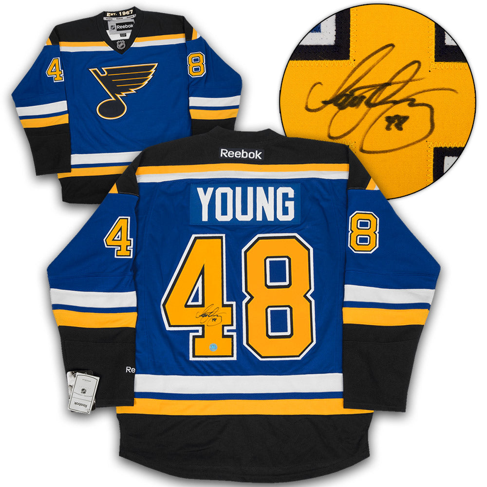 Scott Young St Louis Blues Autographed Reebok Jersey | AJ Sports.