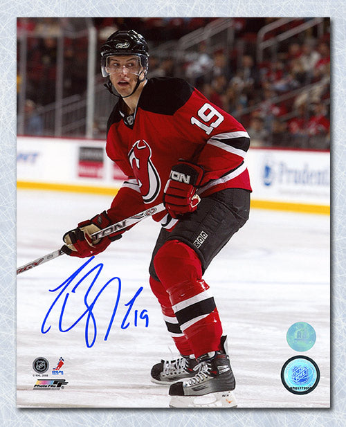Travis Zajac New Jersey Devils Autographed Hockey 8x10 Photo | AJ Sports.