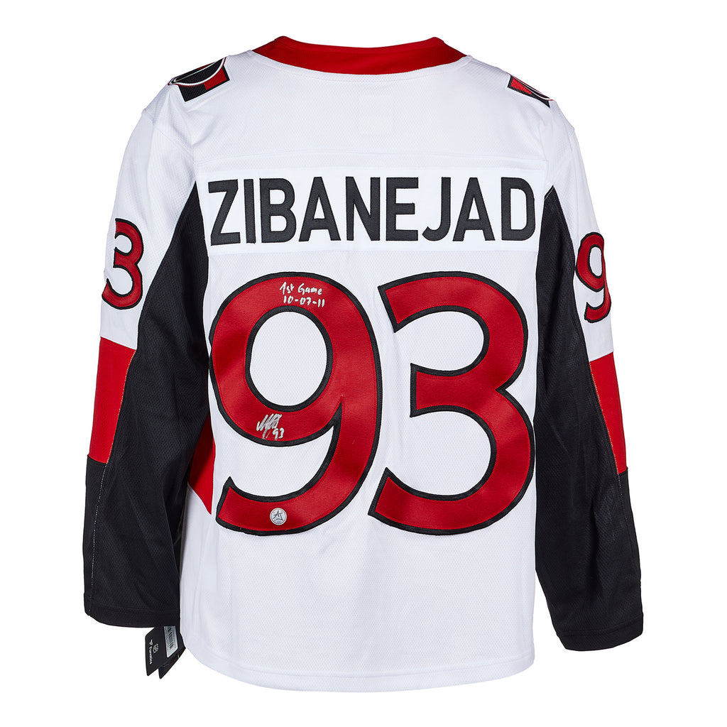Mika Zibanejad Ottawa Senators Signed & Dated 1st Game Fanatics Jersey | AJ Sports.