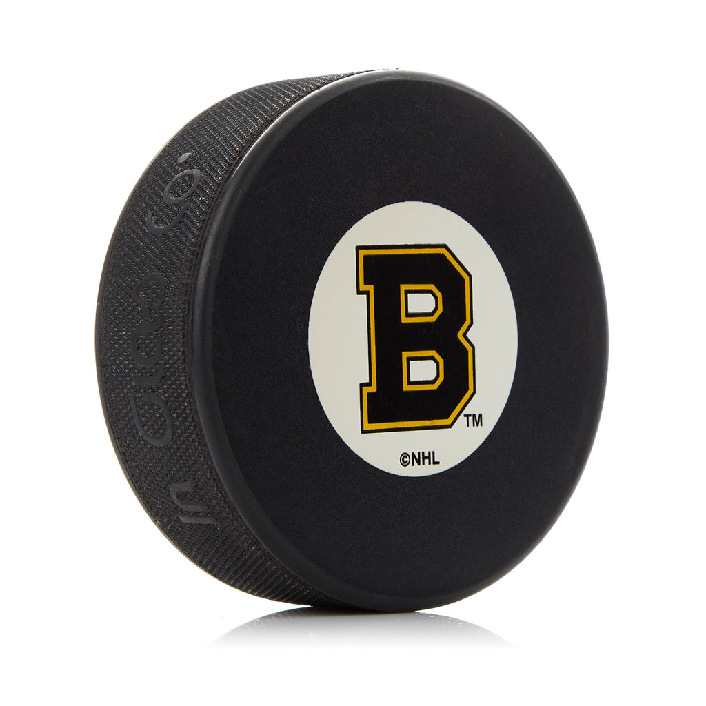Boston Bruins Original Six Logo Souvenir Hockey Puck | AJ Sports.