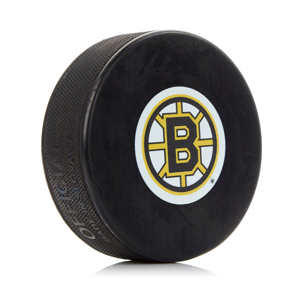 Boston Bruins Pre-Lockout Era Logo Souvenir Hockey Puck | AJ Sports.