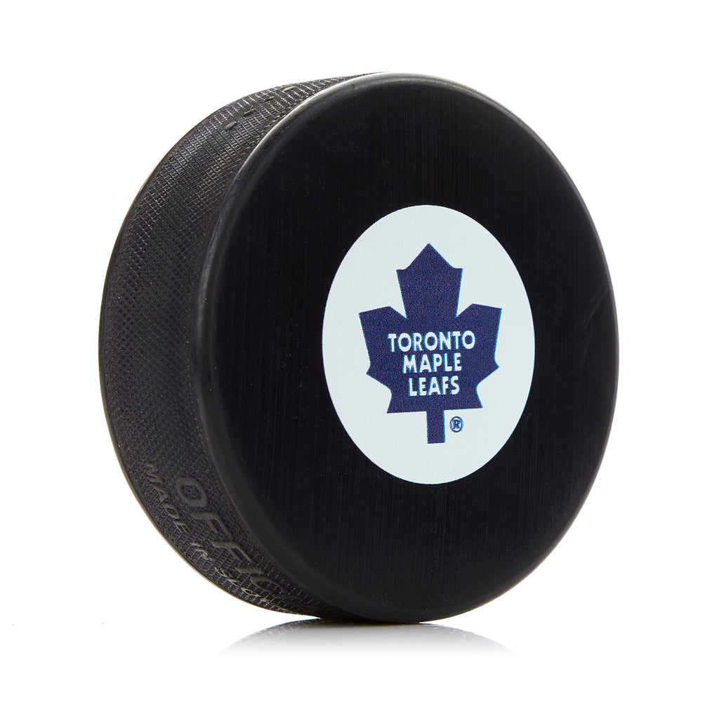 Toronto Maple Leafs Expansion Era Logo Souvenir Hockey Puck | AJ Sports.