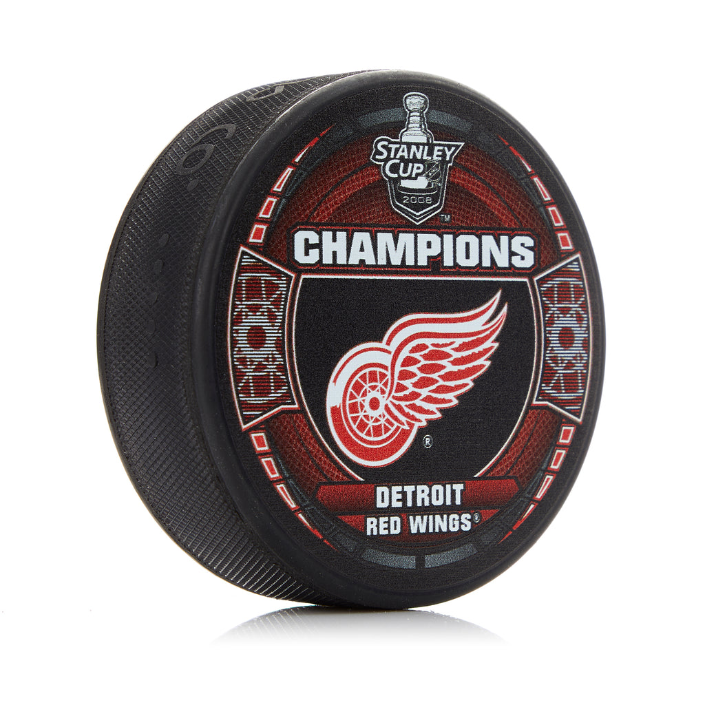 2008 Detroit Red Wings Stanley Cup Champions Souvenir Hockey Puck | AJ Sports.