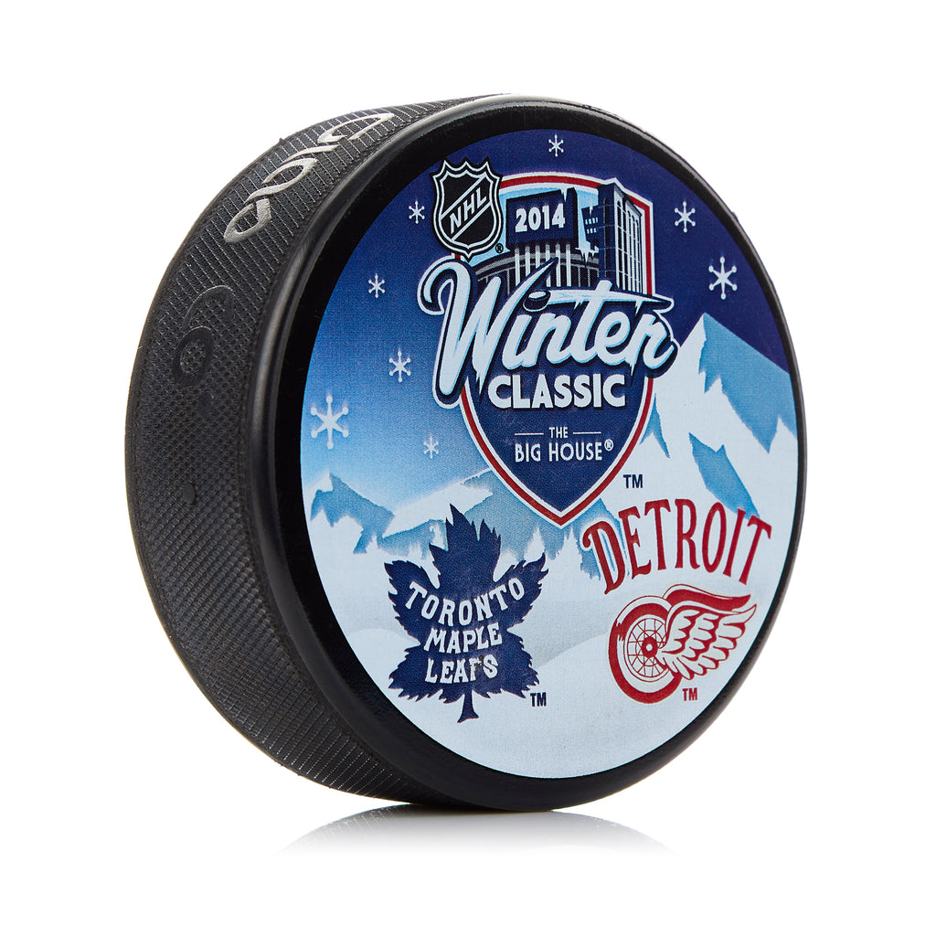 2014 Winter Classic Detroit Faceoff Maple Leafs vs Red Wings Souvenir Hockey Puck | AJ Sports.