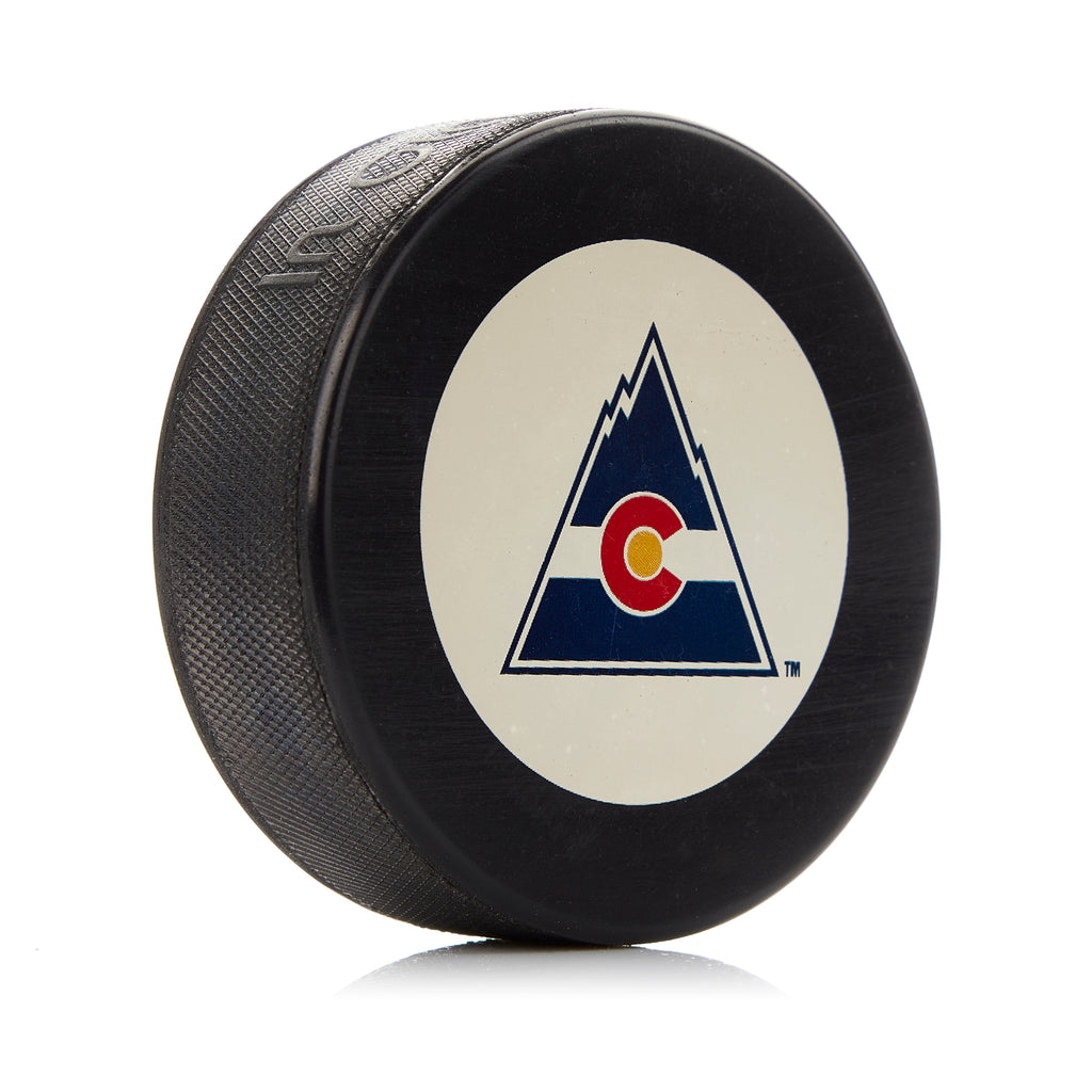 Colorado Rockies Large Logo Autograph Model Souvenir Hockey Puck | AJ Sports.