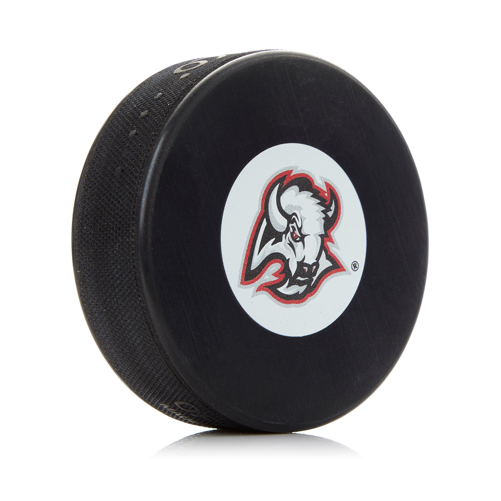 Buffalo Sabres Red & Black Buffalo Head Logo Souvenir Hockey Puck | AJ Sports.