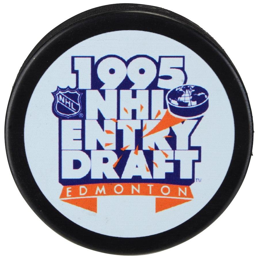 1995 NHL Draft Day Event Souvenir Hockey Puck | AJ Sports.