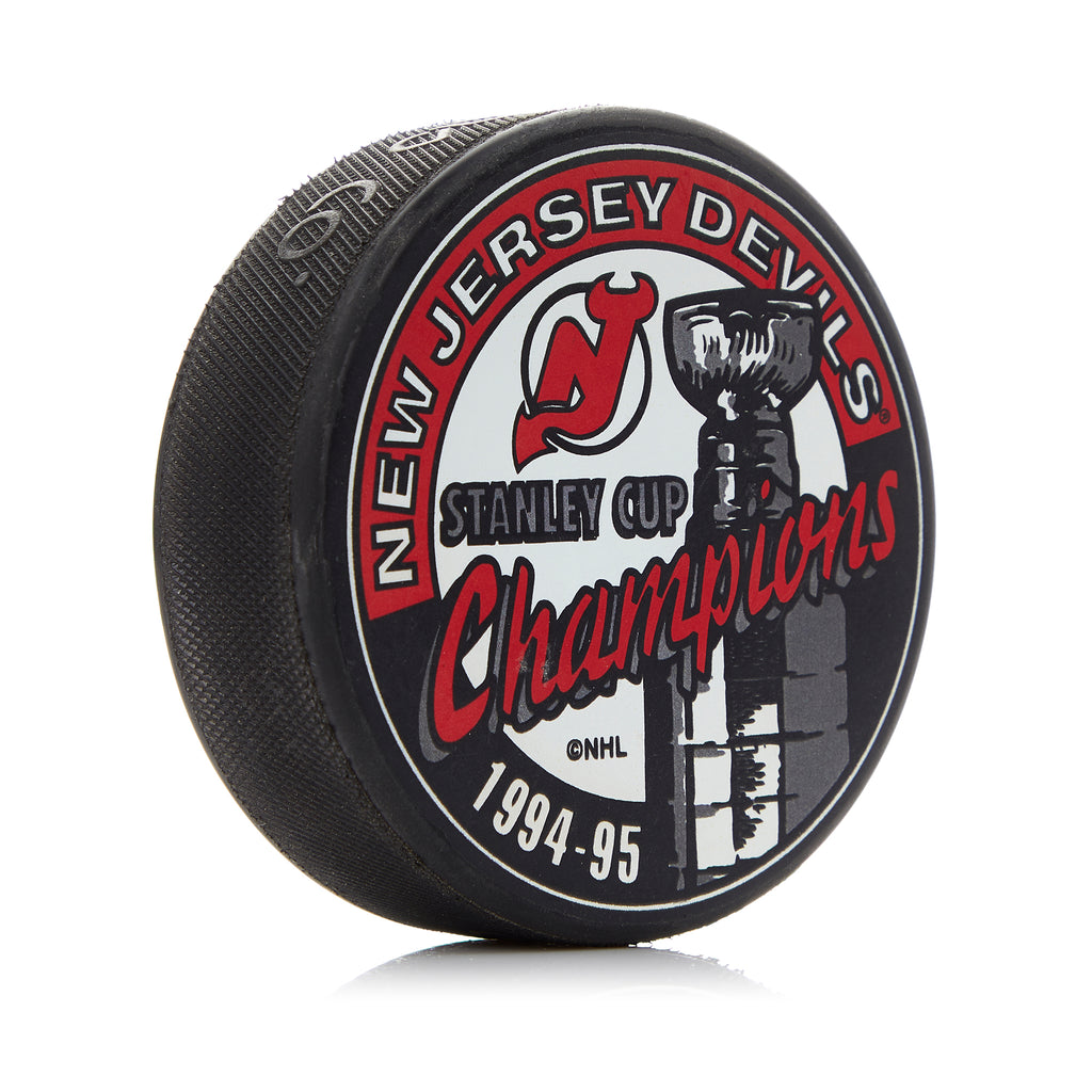 1995 New Jersey Devils Stanley Cup Champions Souvenir Hockey Puck | AJ Sports.