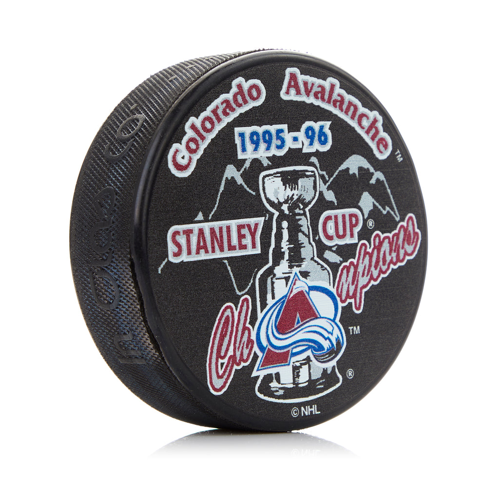 1996 Colorado Avalanche Stanley Cup Champions Souvenir Hockey Puck | AJ Sports.