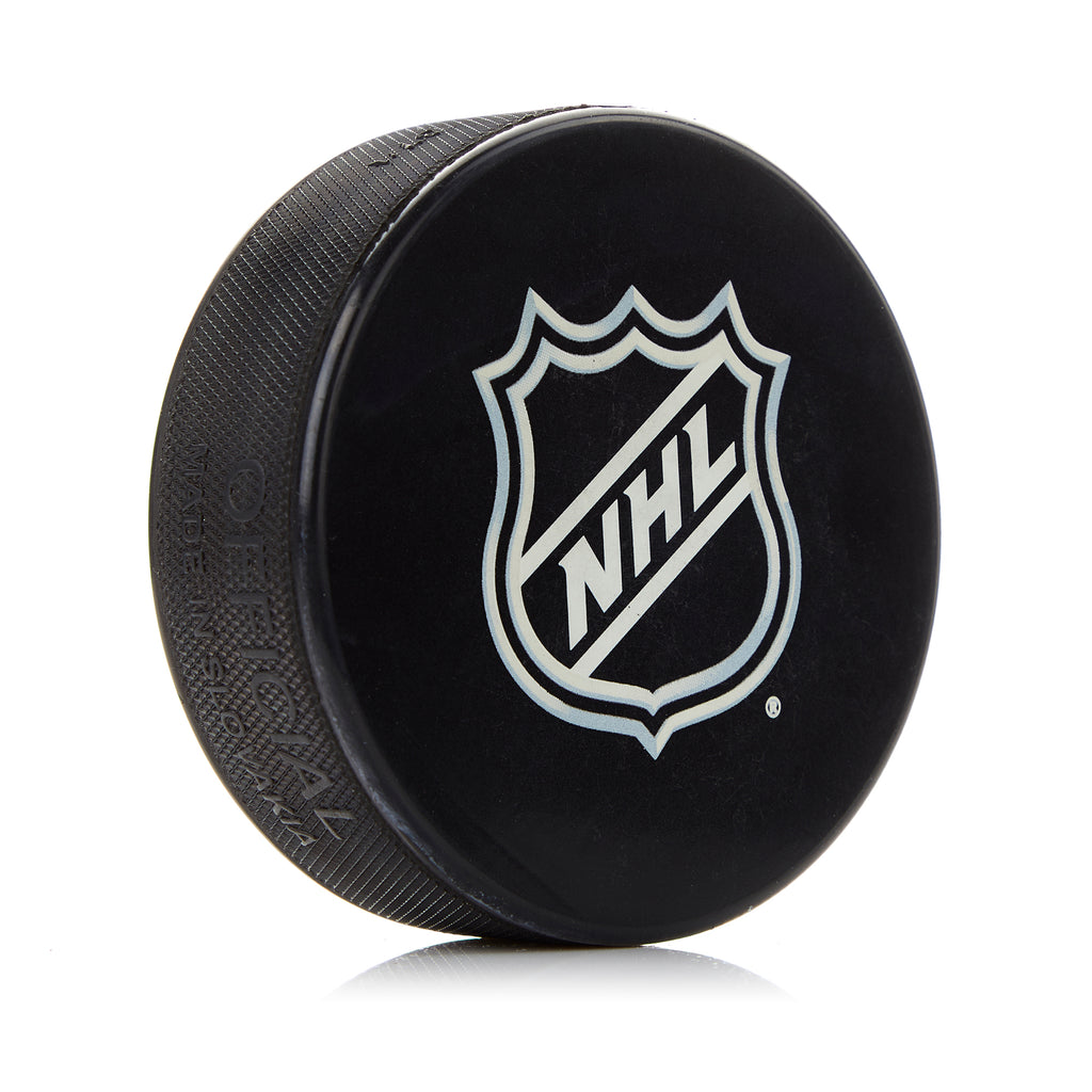 Official NHL Logo Souvenir Hockey Puck | AJ Sports.