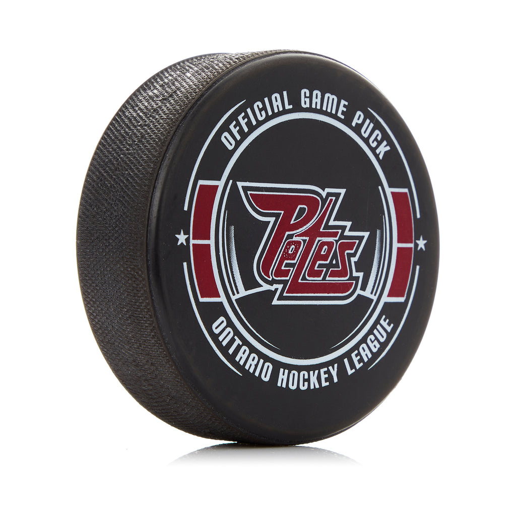 Peterborough Petes Official OHL Game Model Hockey Puck | AJ Sports.