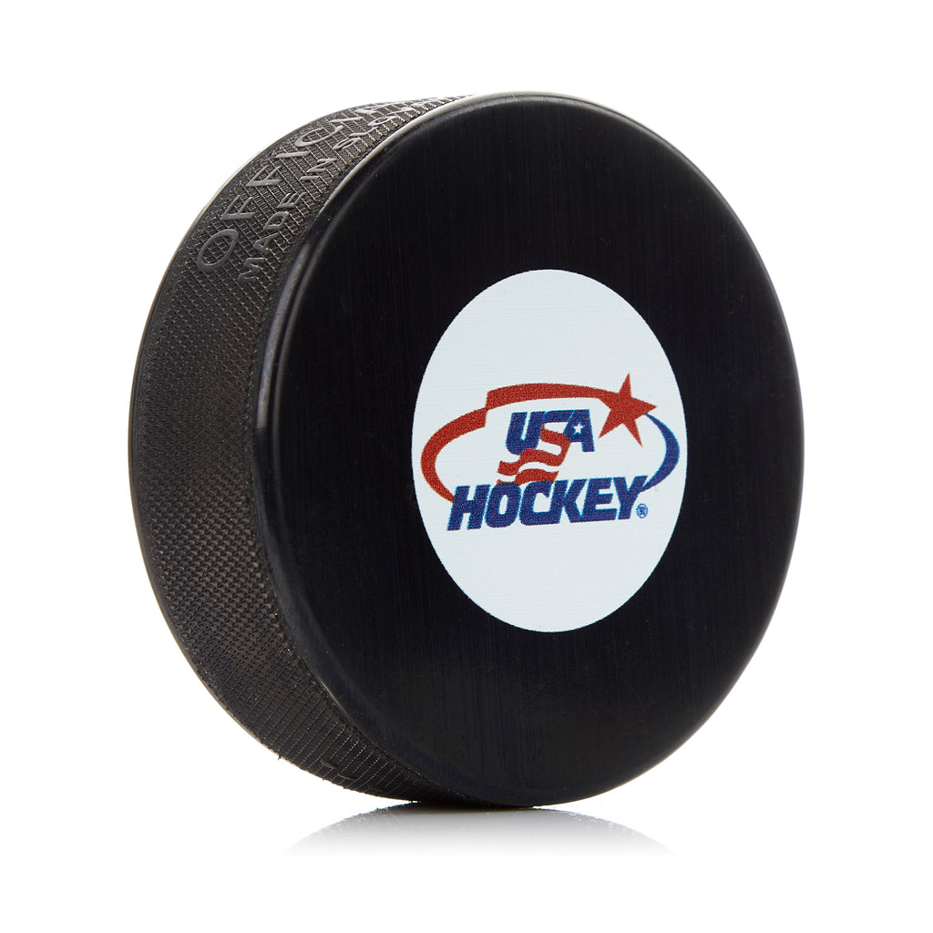 USA Hockey Small Logo Souvenir Hockey Puck | AJ Sports.