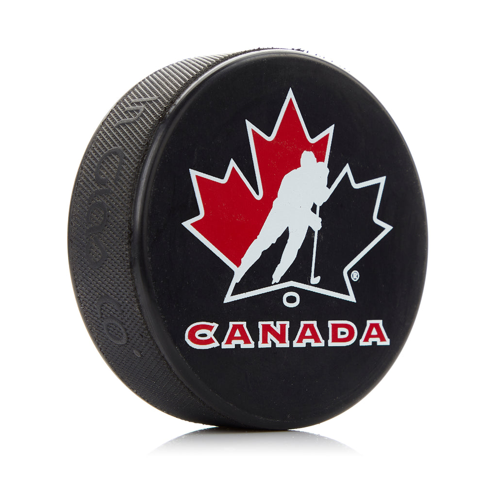 Hockey Canada Large Logo Autograph Model Souvenir Hockey Puck | AJ Sports.