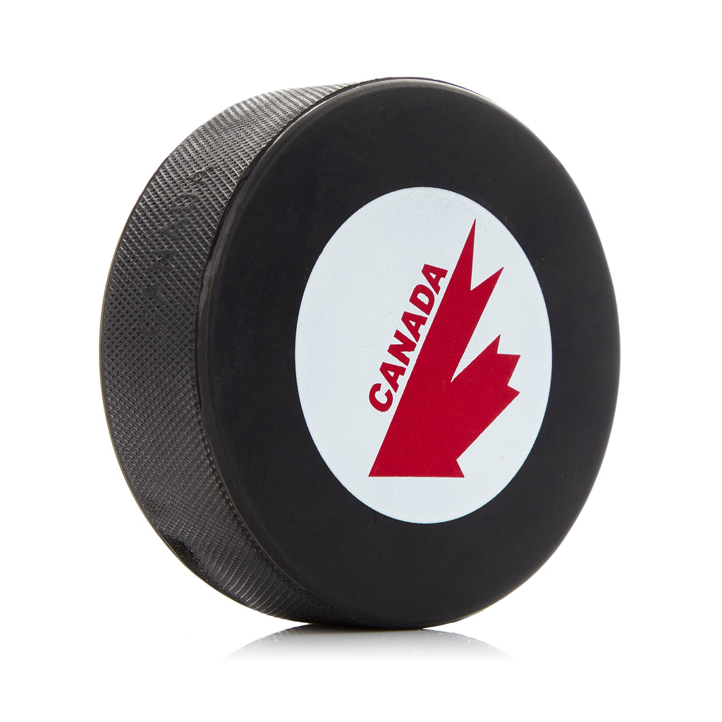 Team Canada Canada Cup Logo Souvenir Hockey Puck | AJ Sports.